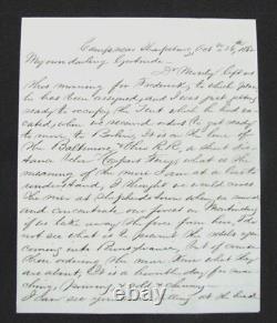 CIVIL War 27th Pennsylvania Soldier Letter Sharpsburg Maryland 1862