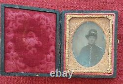 CIVIL War Ambrotype Soldier Cavalryman