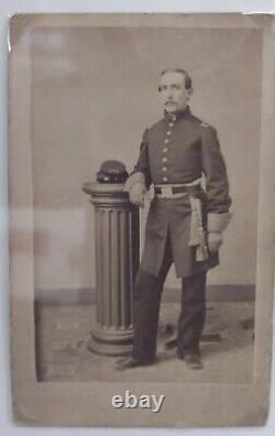 CIVIL War CDV Portraits Of Soldiers & Lt. George Edwards, 5th Iowa Cavalry