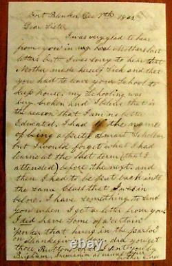 CIVIL War Connecticut CIVIL War Soldier Letter Fort Blenker Arlington Virginia