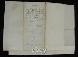 CIVIL War General Regis Detrobriand Signed 55th New York Soldier Discharge