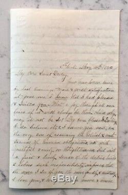 CIVIL War Letter Als Union Soldier Jefferson Davis Capture Caught In Petticoat