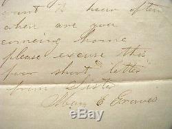 CIVIL War Letter To Notable Soldier From Racine Wisconsin