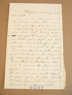 CIVIL War Maryland Baltimore Citizens Poison Union Soldiers 1862 Letter