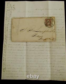 CIVIL War Ny Soldier Letter 138th Ny To 97th Ny Comrade Who Is Kia