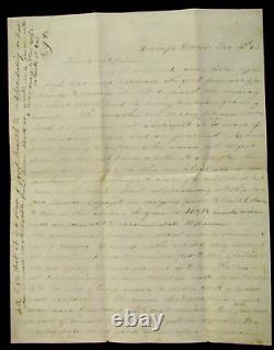 CIVIL War Ny Soldier Letter 138th Ny To 97th Ny Comrade Who Is Kia