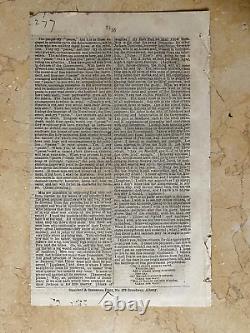 CIVIL War Pres. Lincoln's N. Y. Atty. Gen. Dickinson Soldiers Voting Bill Speech