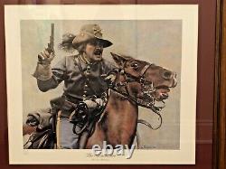 CIVIL War Print The Commander Don Stivers Signed & Numbered Confederate Soldier