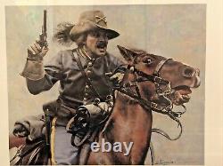 CIVIL War Print The Commander Don Stivers Signed & Numbered Confederate Soldier