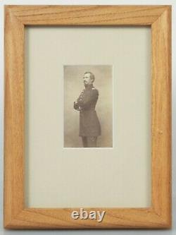 CIVIL War Soldier, 2.5x3.5 Unmounted Albumen With ID On Back. 5x7 Frame