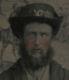 CIVIL War Soldier, Beard, Hat, Very Unique Painted Background. 6th Plate