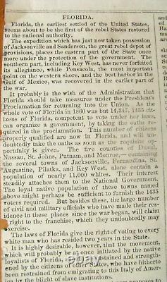 CIVIL War Soldier Broadside News Lincoln Election 1864