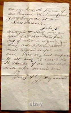 CIVIL War Soldier Letter President Abraham Lincoln Reviews His Unit Washington