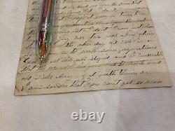 CIVIL War Soldier-letter Old Dick Taylor Surrender Came In Co F 33d Iowa Mobile