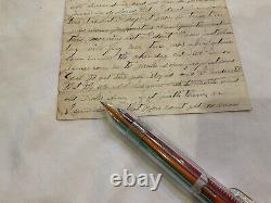 CIVIL War Soldier-letter Old Dick Taylor Surrender Came In Co F 33d Iowa Mobile