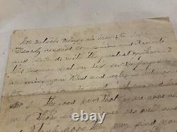 CIVIL War Soldier-letter Old Dick Taylor Surrender Came In Co F 33d Iowa Mobile