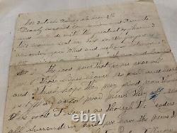 CIVIL War Soldier-letter Old Dick Taylor Surrender Came In Co F 33d Iowa Mobile