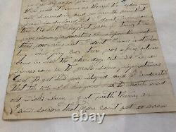 CIVIL War Soldier-letter Old Dick Taylor Surrender Came In Co F 33d Iowa Mobile