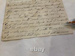 CIVIL War Soldier-letter Old Dick Taylor Surrender Came In Co F 33d Iowa Mobile