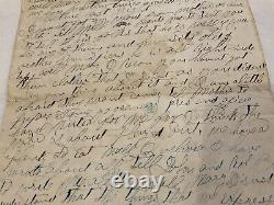 CIVIL War Soldier-letter Old Dick Taylor Surrender Came In Co F 33d Iowa Mobile