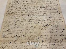 CIVIL War Soldier-letter Old Dick Taylor Surrender Came In Co F 33d Iowa Mobile