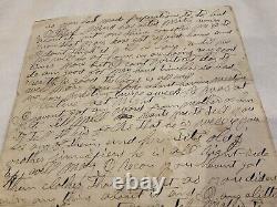 CIVIL War Soldier-letter Old Dick Taylor Surrender Came In Co F 33d Iowa Mobile