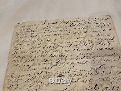 CIVIL War Soldier-letter Old Dick Taylor Surrender Came In Co F 33d Iowa Mobile