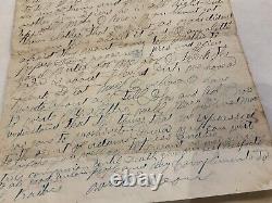 CIVIL War Soldier-letter Old Dick Taylor Surrender Came In Co F 33d Iowa Mobile