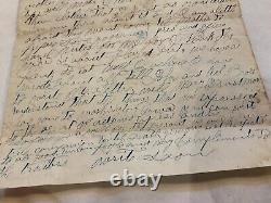 CIVIL War Soldier-letter Old Dick Taylor Surrender Came In Co F 33d Iowa Mobile