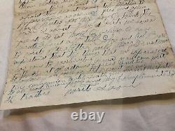 CIVIL War Soldier-letter Old Dick Taylor Surrender Came In Co F 33d Iowa Mobile