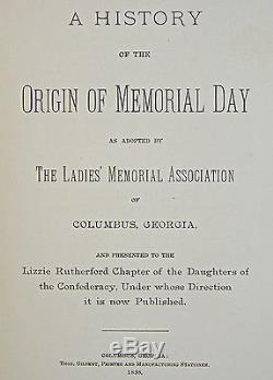 CONFEDERATE MEMORIAL DAY Daughters of Confederacy CSA Soldier Civil War VETERAN