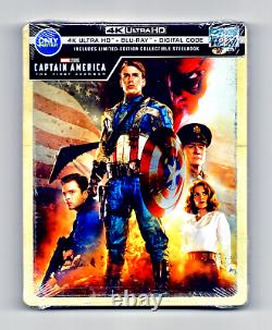 Captain America 1st Avenger+Winter Soldier+Civil War+Black Panther 4K STEELBOOK