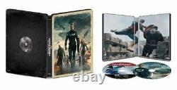 Captain America 1st Avenger+Winter Soldier+Civil War+Black Panther 4K STEELBOOK