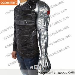 Captain America 3 civil war winter soldier Barnes cosplay armor arm PVC