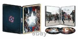 Captain America First Avenger+Winter Soldier+Civil War+Endgame 4x 4K STEELBOOKS