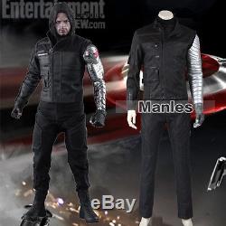 Captain America Winter Soldier Costume Cosplay Civil War James Buchanan Garmentt