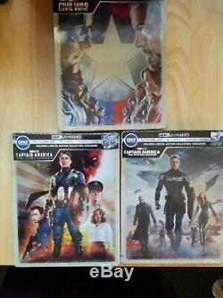 Captain AmericaTrilogy Civil War/ First Avenger/ Winter Soldier Steelbooks