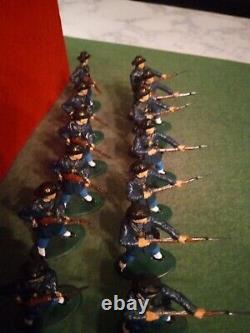 Civil War 1/32 6th Wisconsin Iron Brigade 14plastic Painted Toy Soldier's