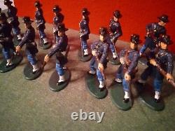 Civil War 1/32 6th Wisconsin Iron Brigade 14plastic Painted Toy Soldier's