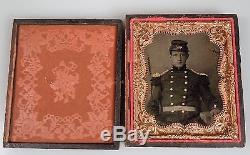 Civil War 1/6 Plate USMC Soldier Daguerreotype Photograph 60147