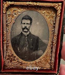 Civil War 1/9th Plate Soldier Tintype Photo Image Photograph