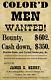 Civil War 1863 Colored Soldier Recruitment Poster 11X17 Camden New Jersey NJ