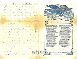 Civil War 4th Ohio Soldier Letter on Battle of Romney West Virginia in 1862