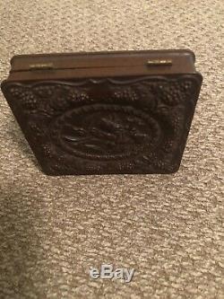 Civil War 6th Plate Ruby Ambrotype Confederate Soldier Richmond Type II Jacket