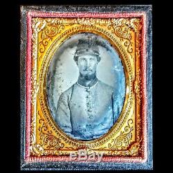 Civil War 6th Plate Tintype Tennessee Confederate Soldier 9th Plate Ambrotype