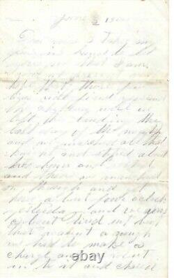 Civil War 76th PA Zouave Soldier Writes Fighting In Grant's Cold Harbor Battle