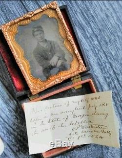 Civil War Ambrotype ID'ed Ohio soldier with note and other identifying marks
