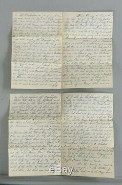 Civil War Arlington Heights Virginia 1862 Union Soldier Letter Camp Life 1800s