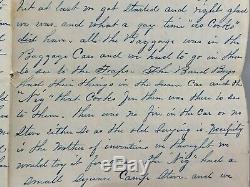 Civil War Arlington Heights Virginia 1862 Union Soldier Letter Camp Life 1800s