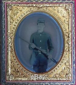 Civil War Armed Soldier 1/6 Tintype
